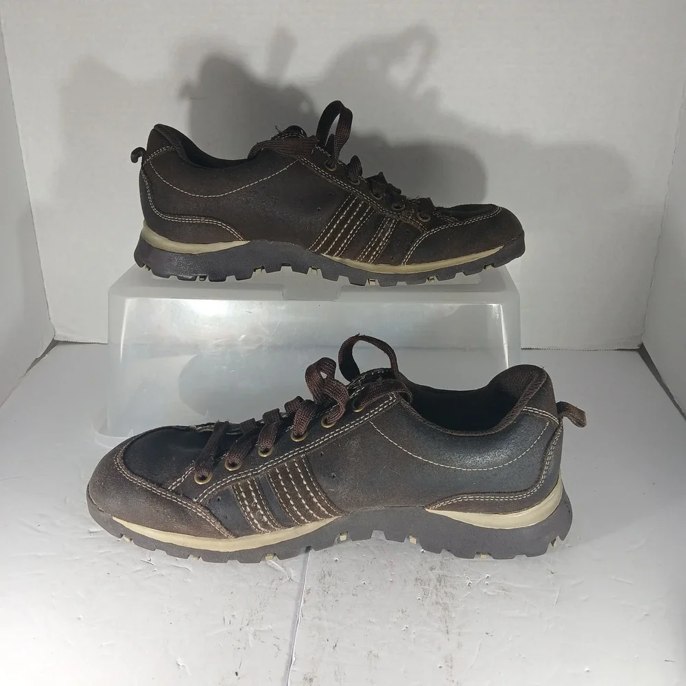 Skechers Leather Sneakers 10 Brown Rugged Gorpcore Utility Oxford 46397